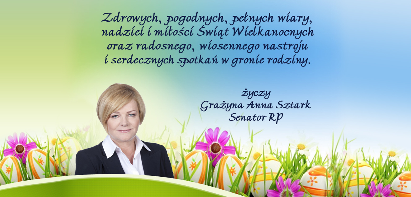 Życzenia Senator Grażyny Anny Sztark .